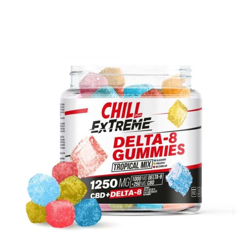 Chill Plus Extreme 20mg Delta 8 Gummies UK – Tropical Mix